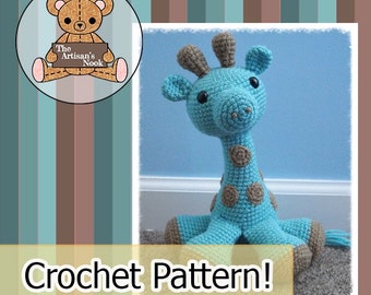 Amigurumi Giraffe Crochet Pattern pdf cute diy doll baby gift