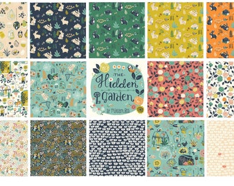 Birch Fabrics Organic Hidden Garden Fabric Bundle (14 prints)