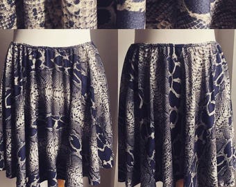 snake skin high waist short skirt