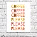 Coffee Lover Gift Idea Wall Art Print Retro Kitchen Decor