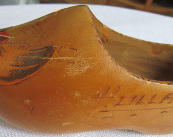 Wooden Shoe Holland Hand Painted