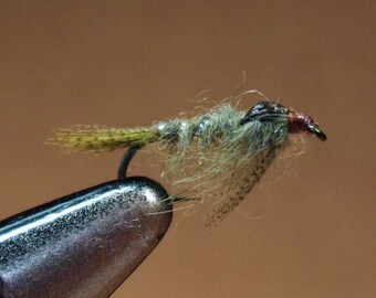 Hand-Tied Trout Flies: March Brown Nymph — Assorted Sizes 10, and 12.
