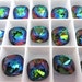 4 Green Sphinx Swarovski Crystal Square Cushion Cut Stones 4470 12mm