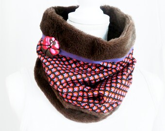 snood fabric and fur winter pop