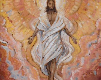 Christ Painting Print: With Shout Of Acclamation