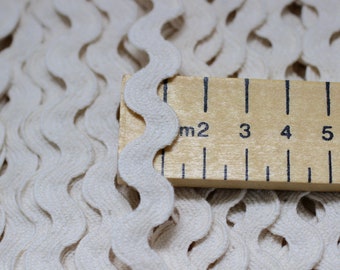 Rick Rack Trim in 12mm Width Made From 100% Organic Cotton