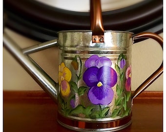 Pansy Watering Can, medium
