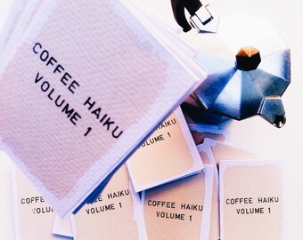 Mini Zine A7 Coffee Haiku Poetry Zine