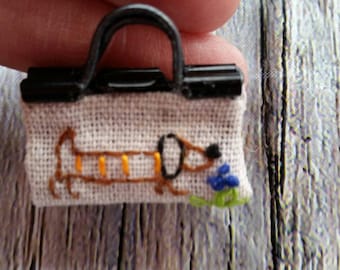 Mini purse keychain