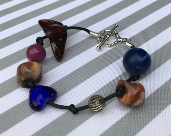 Bracelet with Recycled Beads