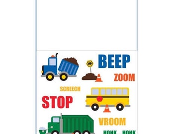 All Aboard Cars and Trucks party Tablecloth / boy's party / boy's / boy's party theme/ transportation