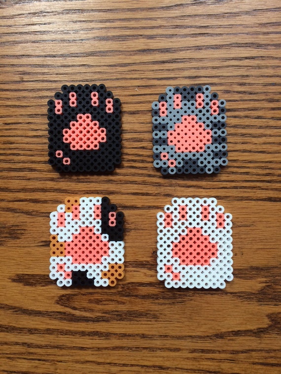 bead yang yin hama Perler Cat sprite bead Paw