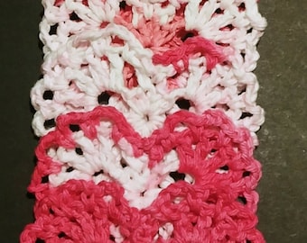 Hand Crocheted Hearts set of 6