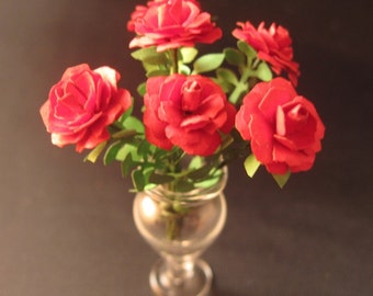 Dollshouse miniature 1 scale (1:12) kit to make beautyfull roses