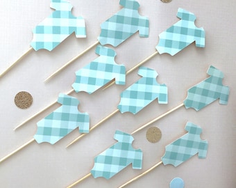 Baby shower Cup Cake Toppers / Set of 12 / Cupcake topper / Cake topper/ Baby Shower