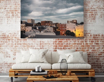 Stormy Athens, Georgia, Downtown City Scape, North Ga Travel Photography, Urban Wall Art Photograph and Fine Art Photography Print
