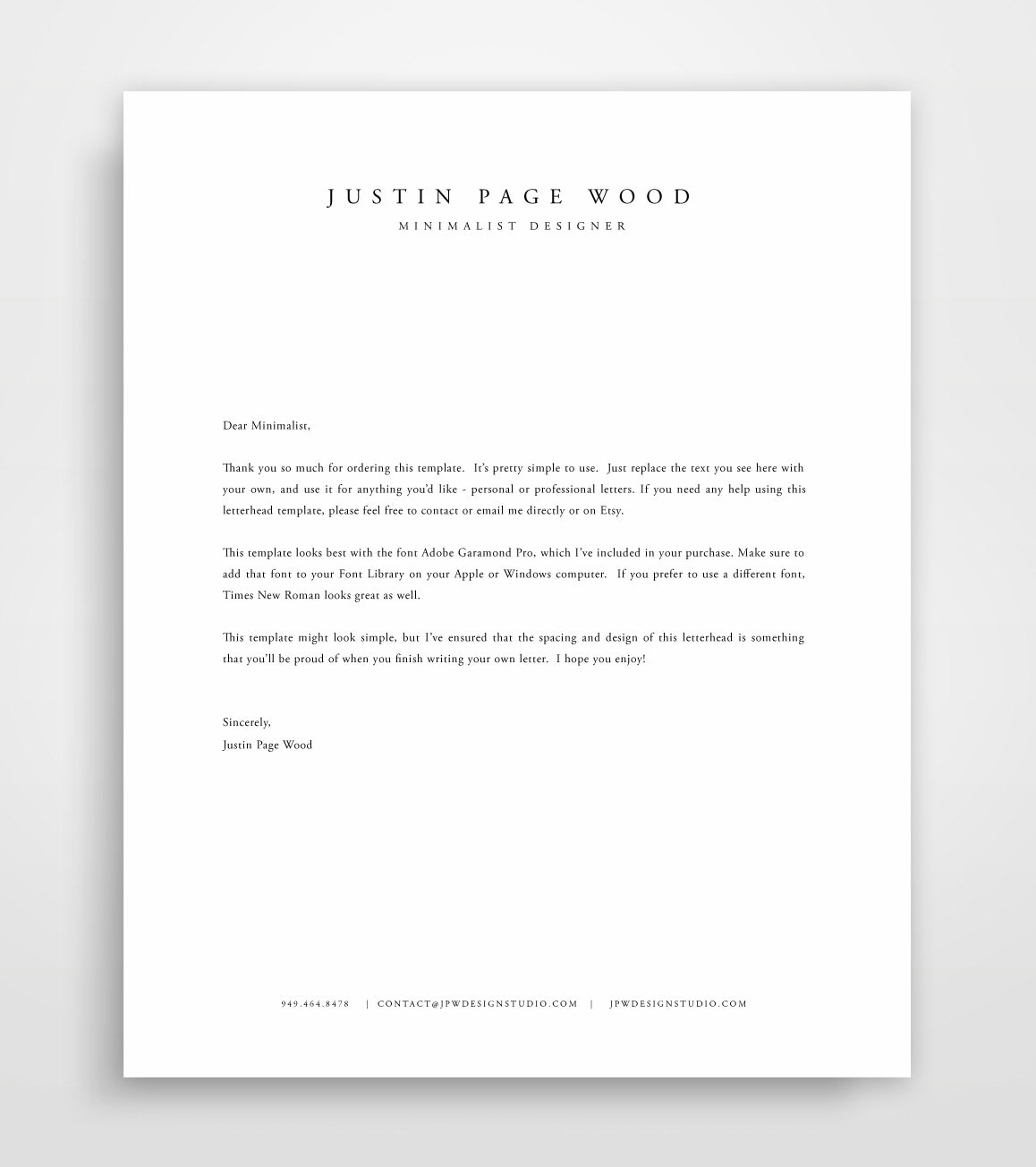 make your own letterhead