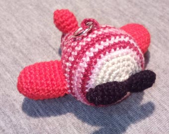 Keychain Amigurumi plane
