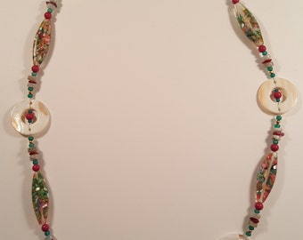Crushed Shell Bead Necklace