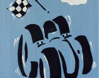 Boys Rooms, Boys Room Art, Race Car Art, Kids Room Decor, Original Art, Boys Nursery, Baby Gifts, Childrens Wall Art, Playroom Ideas