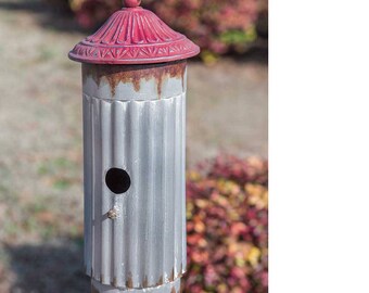 Birdhouse with Red Roof