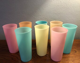 Vase/pot Tupperware Vintage – Jaune – Forme Double Combinaison – Occasion