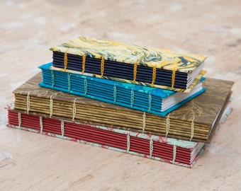 Bespoke Sketchbook / Journal / Notebook - Coptic Stitch - Personalised / Made To Order - Choose Any Design & Colour - Hand Bound - Travel