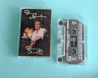 Vintage Barry Manilow Because It's Christmas Retro Cassette Tape