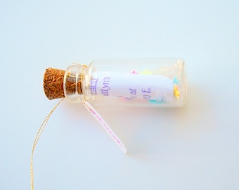 Fairy Party Invitations, Set of 5, Message in a bottle, Fairy Invite