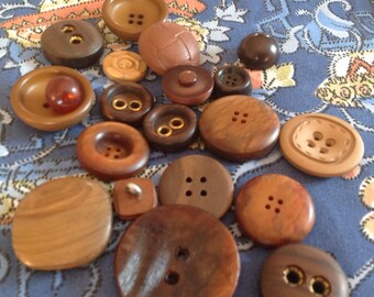 Vintage haberdashery. Assortment of vintage buttons