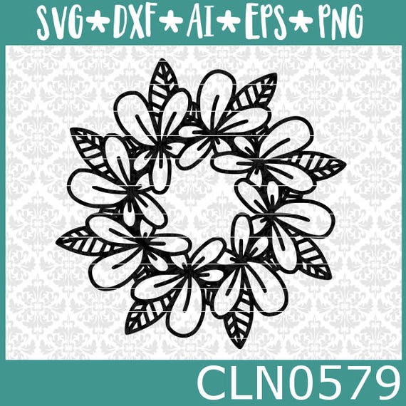 Download CLN0579 Hawaiian Flower Summer Mandala Monogram Beach Life SVG