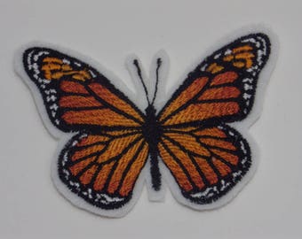 Butterfly Iron-on Patch. Embroidered Patch. Sew-On Patch.