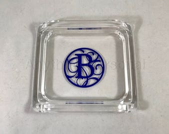 Personalized Acrylic Catchall Tray, Personalized Gift, Trinket Tray, Catchall Tray, Personalized Acrylic, Office Gift, Initial Desk Tray