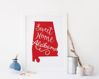Sweet Home Alabama Art Print
