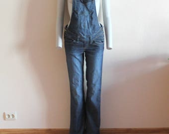 Denim Overall Blue Denim Maternity Overalls Bib Overall Jumpsuit Jean Bib Dungarees One Piece Romper Overalls Enjoy Your Pregnancy Small