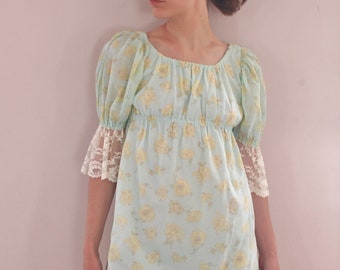 Adorable 70's Micro Mini Babydoll Dress