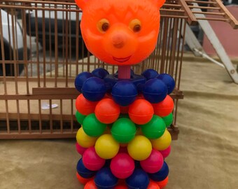 Pyramid Tower stacking vintage Teddy bear