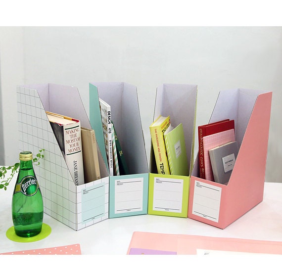 1 x Paper file boxes / magazine file holders / Color paper
