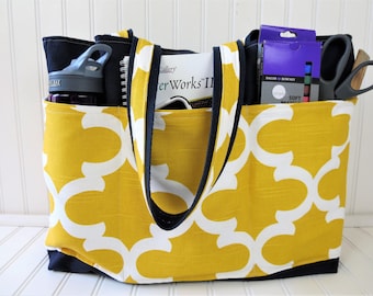 Teacher Bag With Pockets - Teacher Bags -Teacher Tote Bags - Teacher Tote - Teacher Bag - Gifts for Teachers- Teacher Bag Canvas
