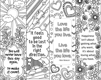 Printable Coloring Bookmark Templates with Four Designs plus Printable Coloring Bookmark Templates with Four Designs plus