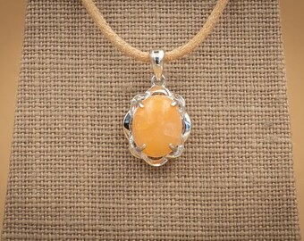 2.4 Ct Jelly Opal Oval Cabochon in Sterling Silver Bezel.