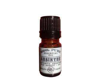 Absinthe (Wormwood) Essential Oil, Artemisia absinthum, Wild, USA - 5 ml