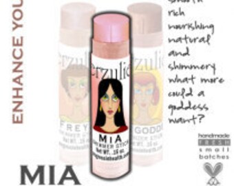 Organic Makeup Mineral Highlighting Shimmer Stick in MIA Non Toxic Acne Safe Makeup Gluten Free Makeup Cruelty Free