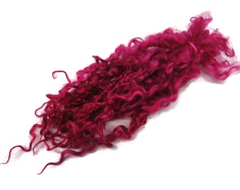 1oz Premium Hand picked Teeswater wool locks, 12"-14" , Extreme locks for tailspinning and felting (17B)