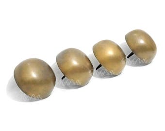Set SOLID BRASS Vintage BIG Round Brass Nails / Spike / Thumbtacks / Hob Box And Door Decor