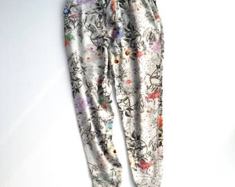 Paul smith botanical print french terry jogger pants