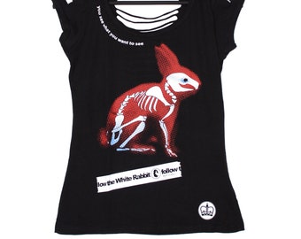 Follow the White Rabbit tshirt Donna