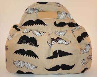 Moustache Pleated Handbag