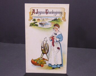 Vintage Thanksgiving sample postcard