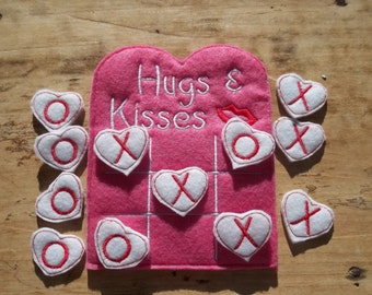 Valentine Tic Tac Toe : Valentine , Tic Tac Toe , Game , Hugs , Kisses , Children , Toy